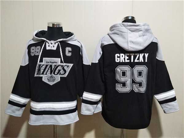 Men's Los Angeles Kings #99 Wayne Gretzky Black Ageless Must-Have Lace-Up Pullover Hoodie,We sell and wholesale Men's Los Angeles Kings #99 Wayne Gretzky Black Ageless Must-Have Lace-Up Pullover Hoodie on line form chian!